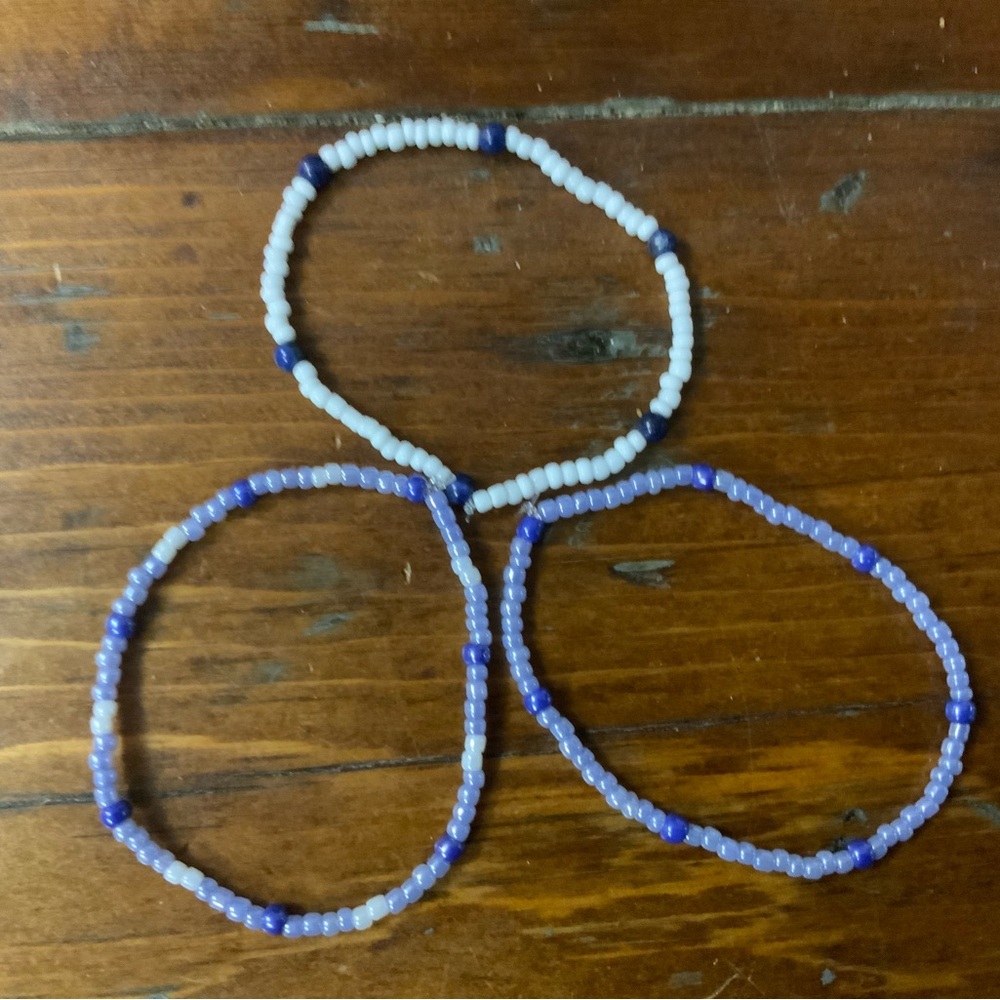 Set of Three Beaded Bracelets